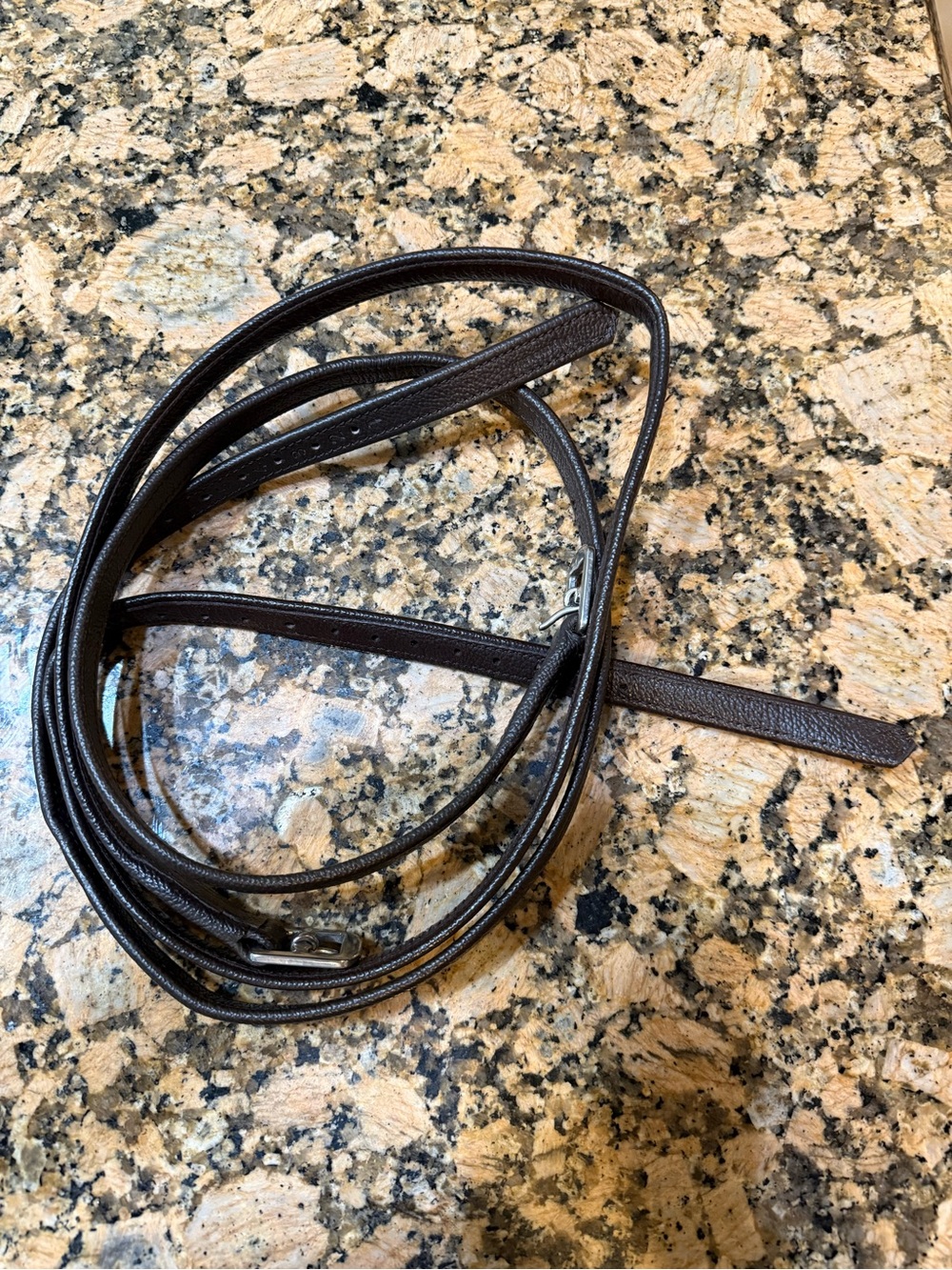 Equestrian Tack : SmartPak Plymouth lined English stirrup leathers Dark Brown